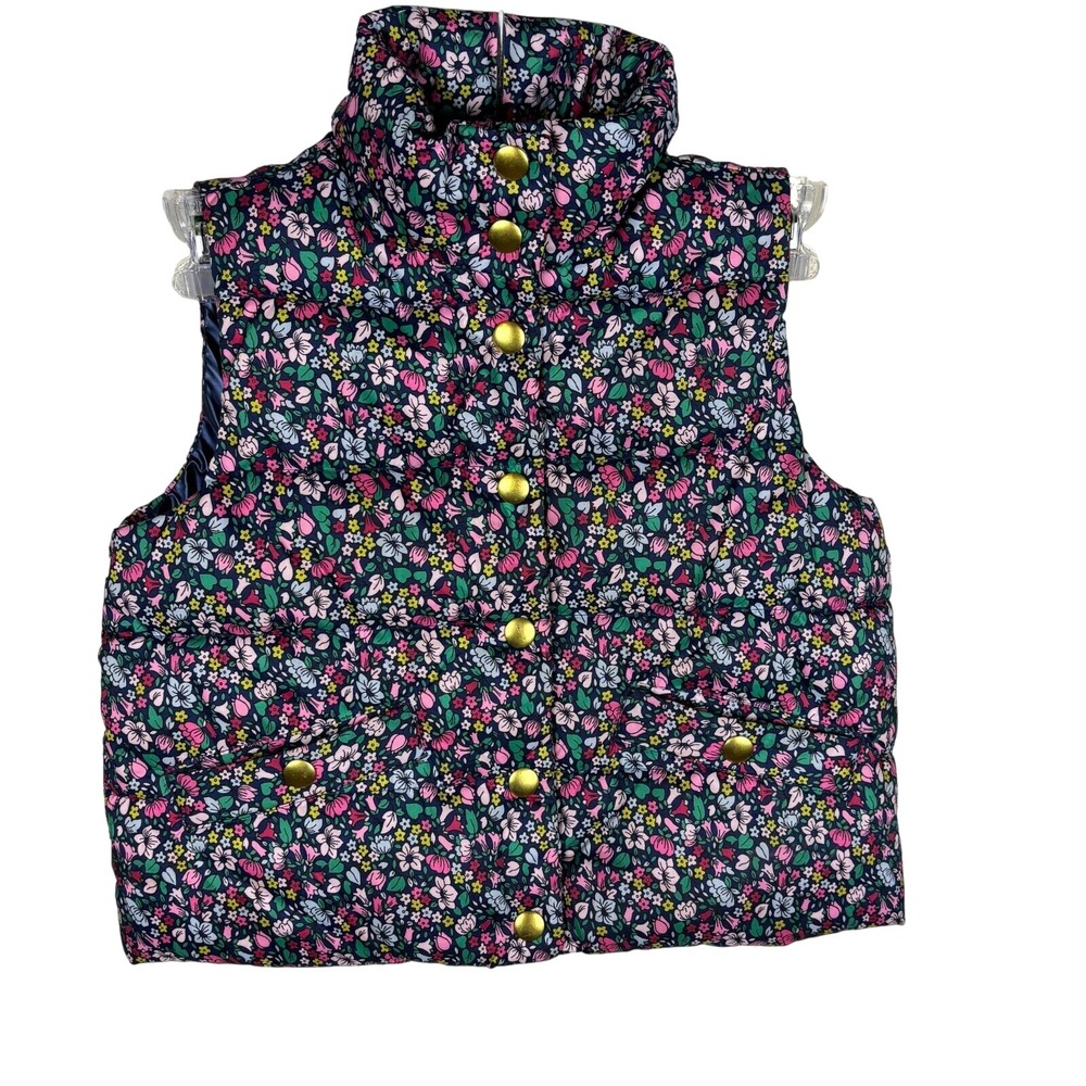 Crewcuts J Crew‎ Girls Marshmallow Puffer Vest Sz XS Age 4 Lightweight Outdoors